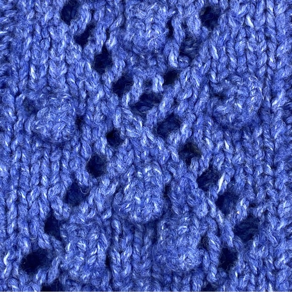 Lucky Brand Women's Fair Isle Cable Knit Crewneck Sweater Size Small - Picture 7 of 8